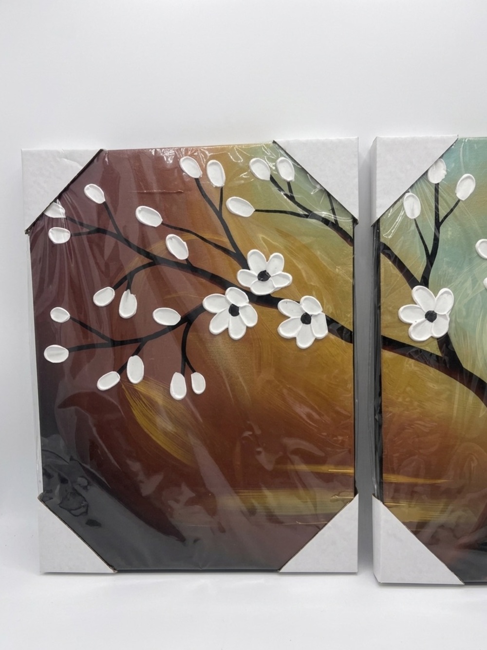 Blossoming Tree Wall Art Triptych Canvas Trio - Picture 4 of 6